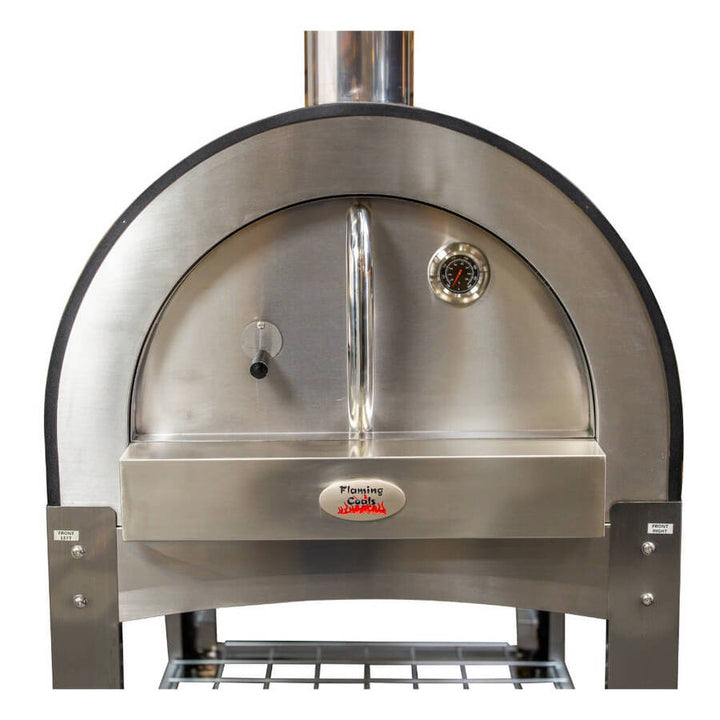 Woodfired Pizza Oven-Black | Flaming Coals 