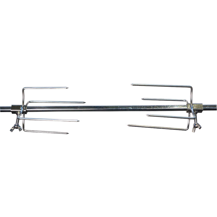 Small 4 Prong Rotisserie Fork for Chicken - 10mm square x 2 - Flaming Coals