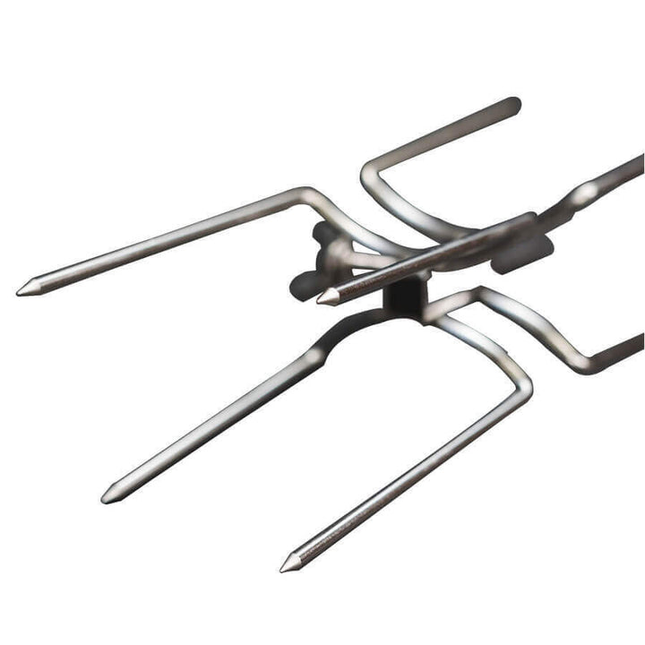 Double Ended Rotisserie Fork/Prong - 10mm Square - Flaming Coals