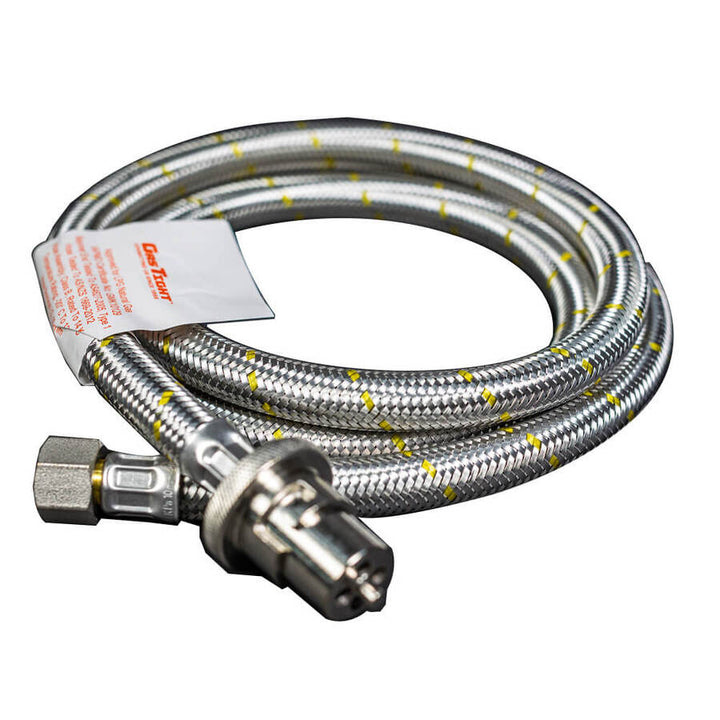 1.5m Bayonet Braided Gas Hose with 3/8 SAE connection