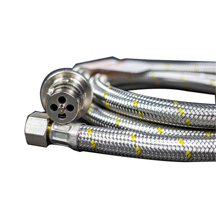 1.5m Bayonet Braided Gas Hose with 3/8 SAE connection