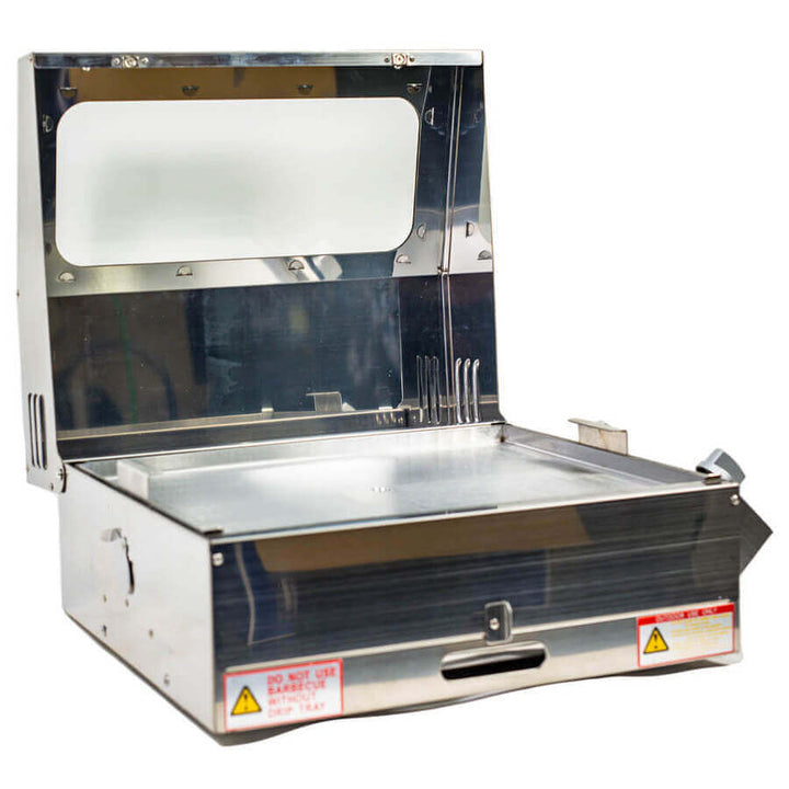 Sizzler Max High Lid Caravan BBQ - With Full SS Hotplate
