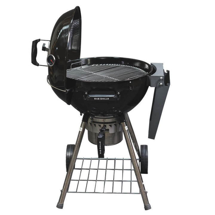 SNS Grills - Slow 'N Sear Kettle BBQ- Black Combo