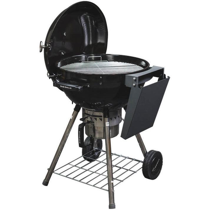 SNS Grills - Slow 'N Sear Kettle BBQ- Black Combo