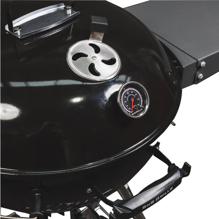 SNS Grills - Slow 'N Sear Kettle BBQ- Black Combo