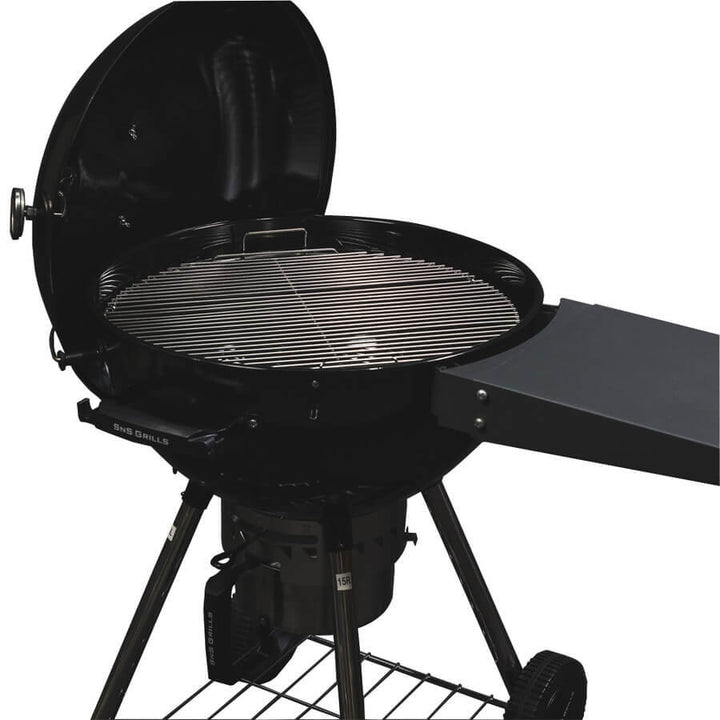 SNS Grills - Slow 'N Sear Kettle BBQ- Black Combo