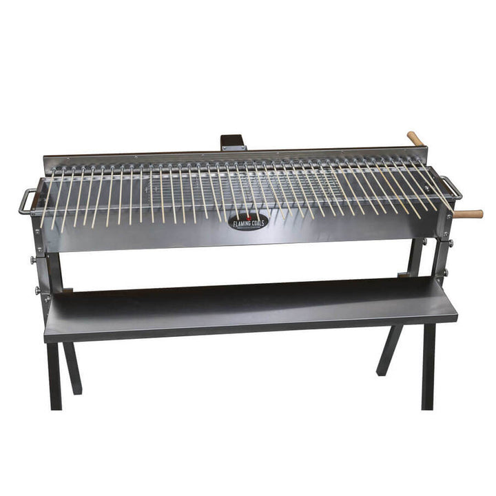 Stainless Steel Hibachi BBQ with 40 kebab skewers by Flaming Coals