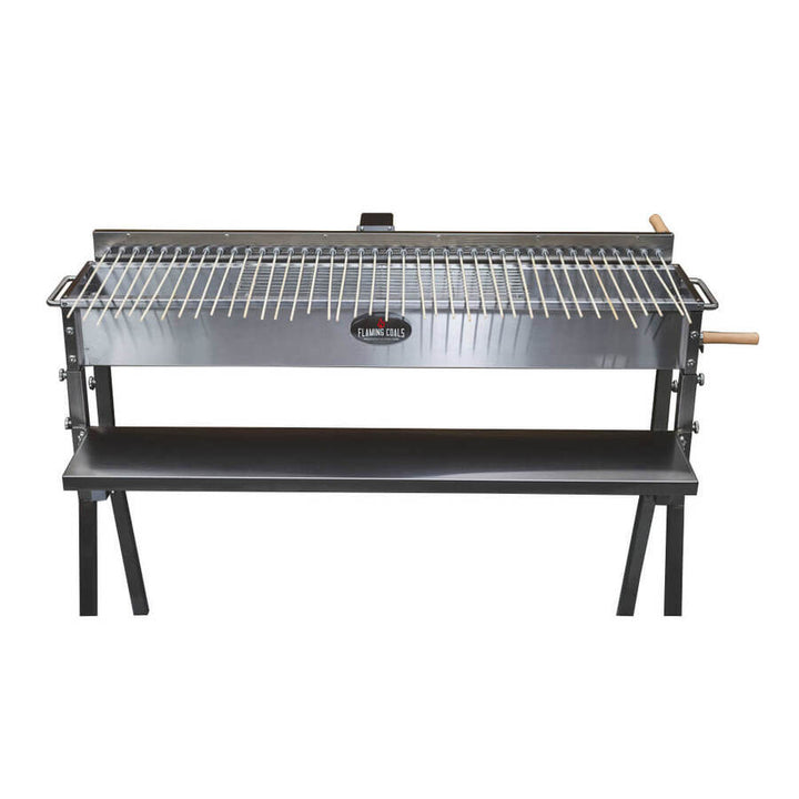 Stainless Steel Hibachi BBQ with 40 kebab skewers by Flaming Coals