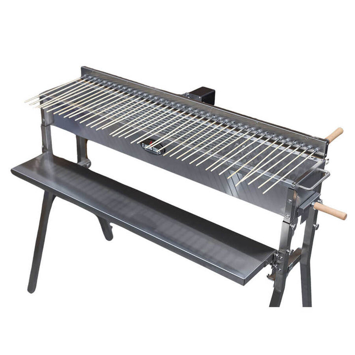 Stainless Steel Hibachi BBQ with 40 kebab skewers by Flaming Coals