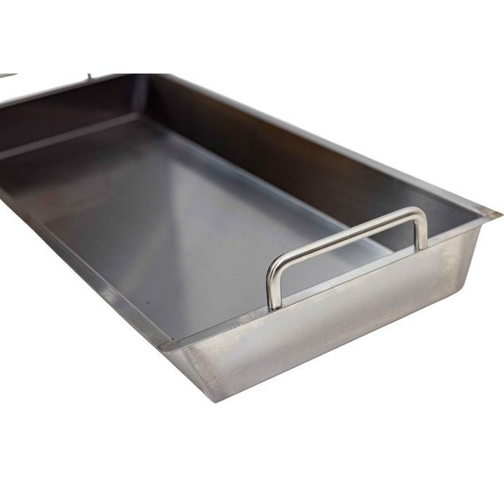 Stainless Steel Carving Tray for Cyprus Grill and Mini Spit | Flaming Coals
