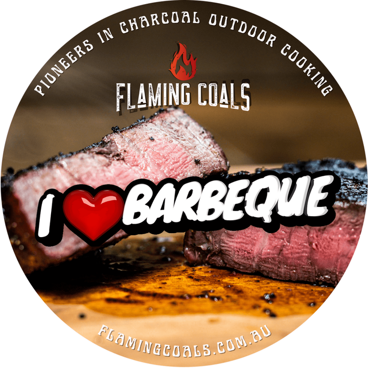 BBQ Community Stickers | Flaming Coals 