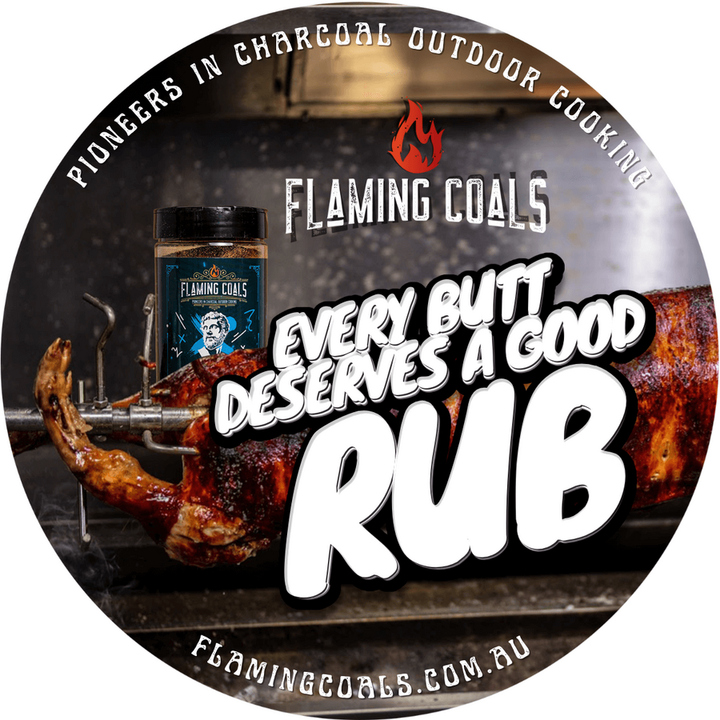 Funny BBQ Stickers | Flaming Coals