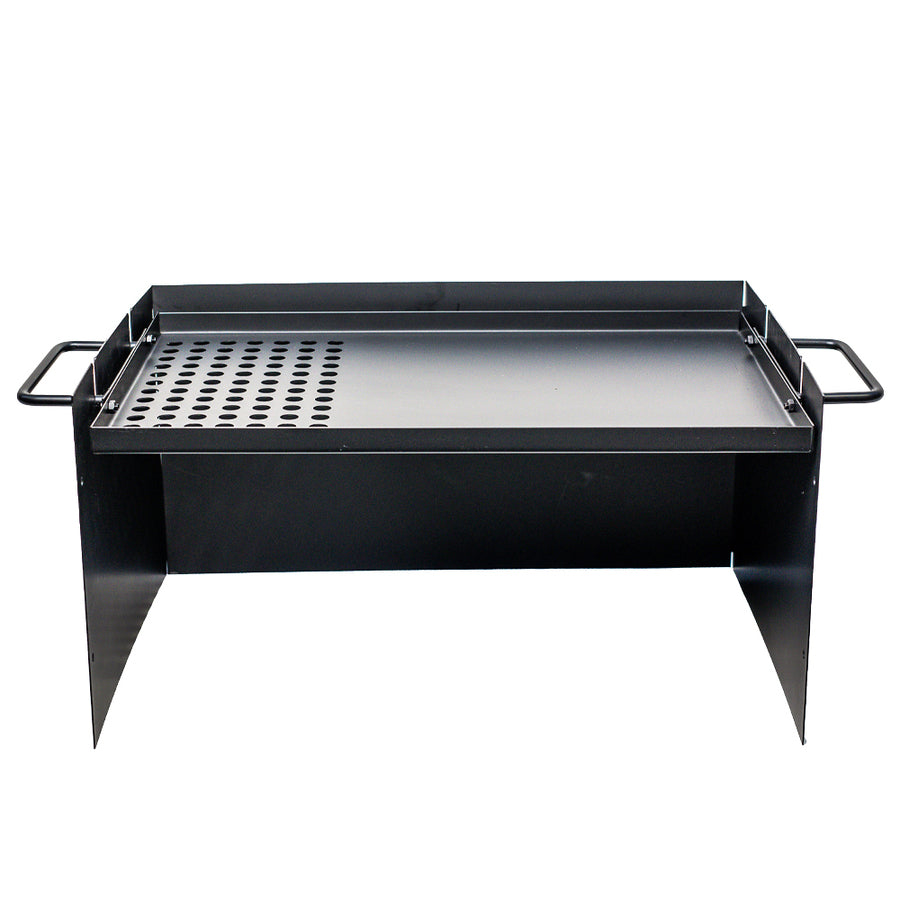 Flat Plate Cooker with Windshield BBQ Spit Rotisseries