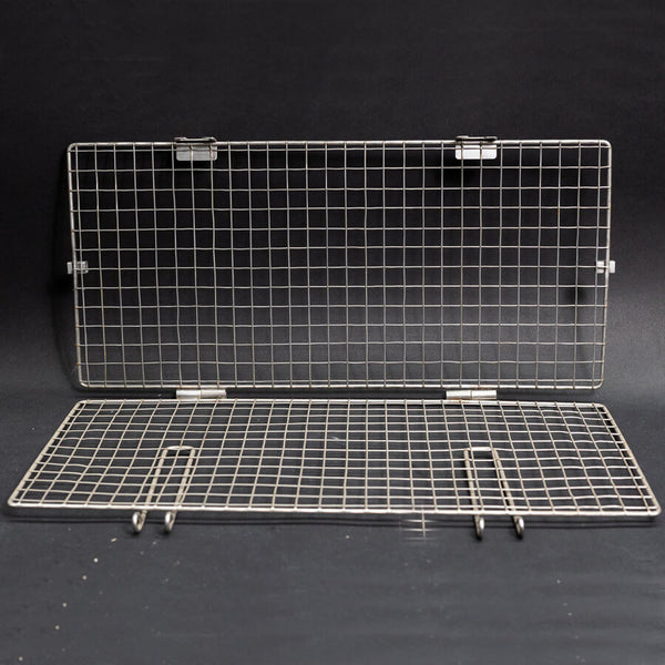 Stainless Steel Folding Grill Basket by Flaming Coals