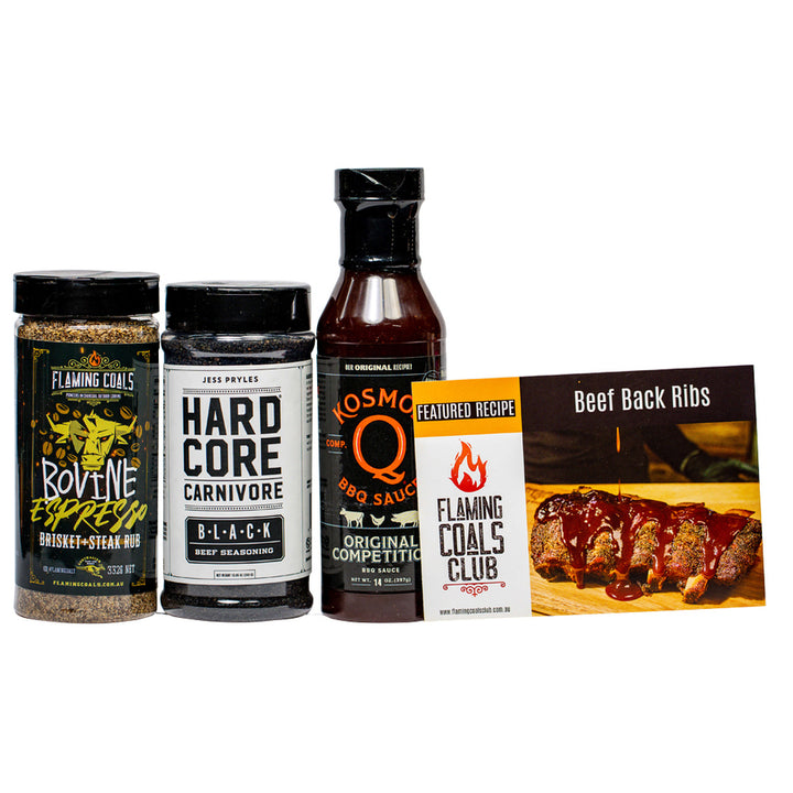 Beef Ribs Rub and Sauce Combo Pack