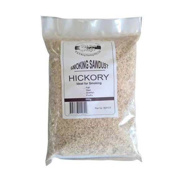 Hickory Smoking Sawdust 500g Flaming Coals